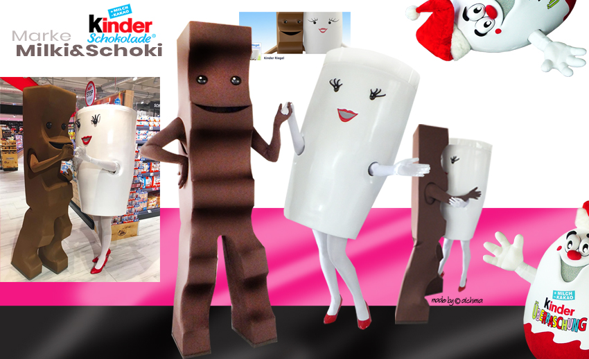 Ferrero Kinder Schokolade Milki & Schoki Kostüme