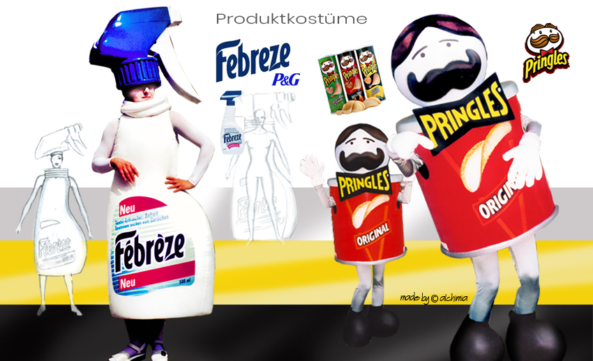 Febreze und Pringles Displaykostüme Produktkostüme