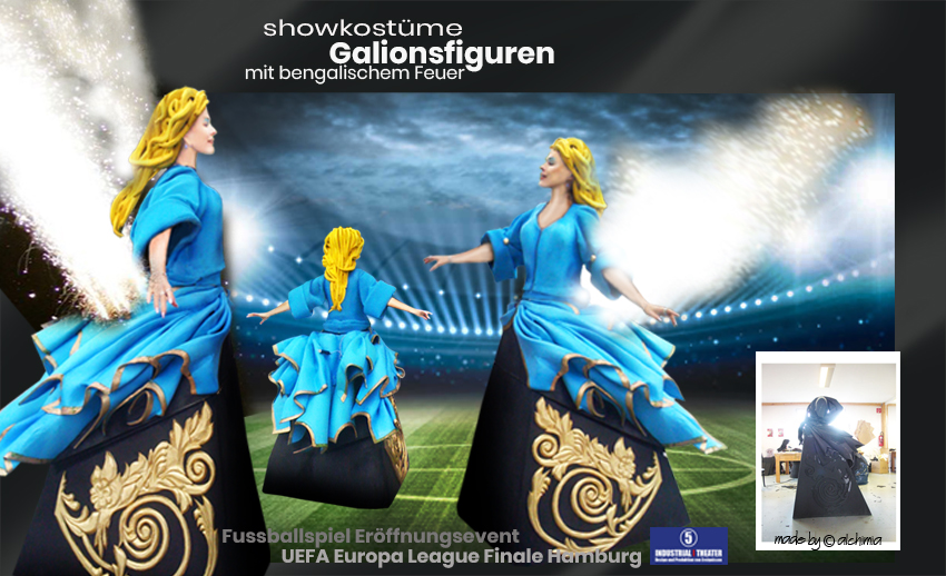 Segway UEFA Event alchimia Showkotüme Fussball Eröffnung