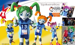 Volleyball European Championship_Maskottchen Spikerella alchimia kostüm herstellung